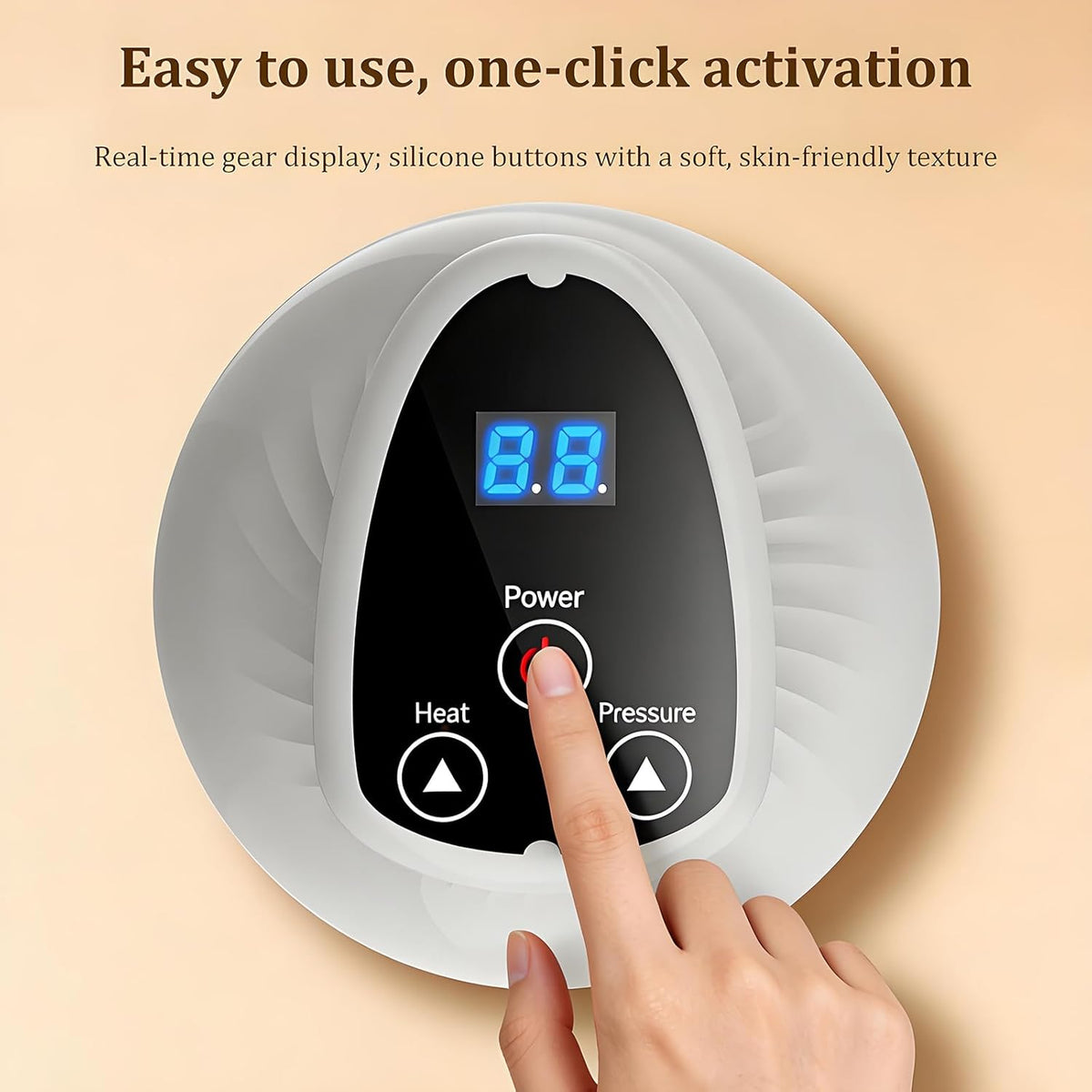 Rechargeable electric cupping massager with LED light therapy, vibration, and 9 adjustable suction levels. Targets cellulite on legs, arms, abdomen, and back from home.