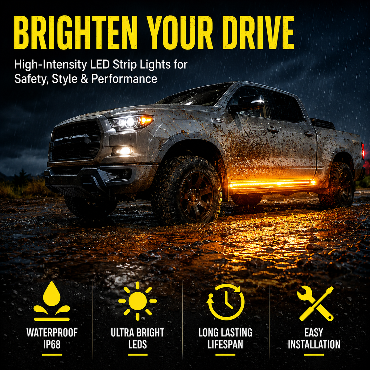 GlowTrail™ Dynamic Running Board Lights