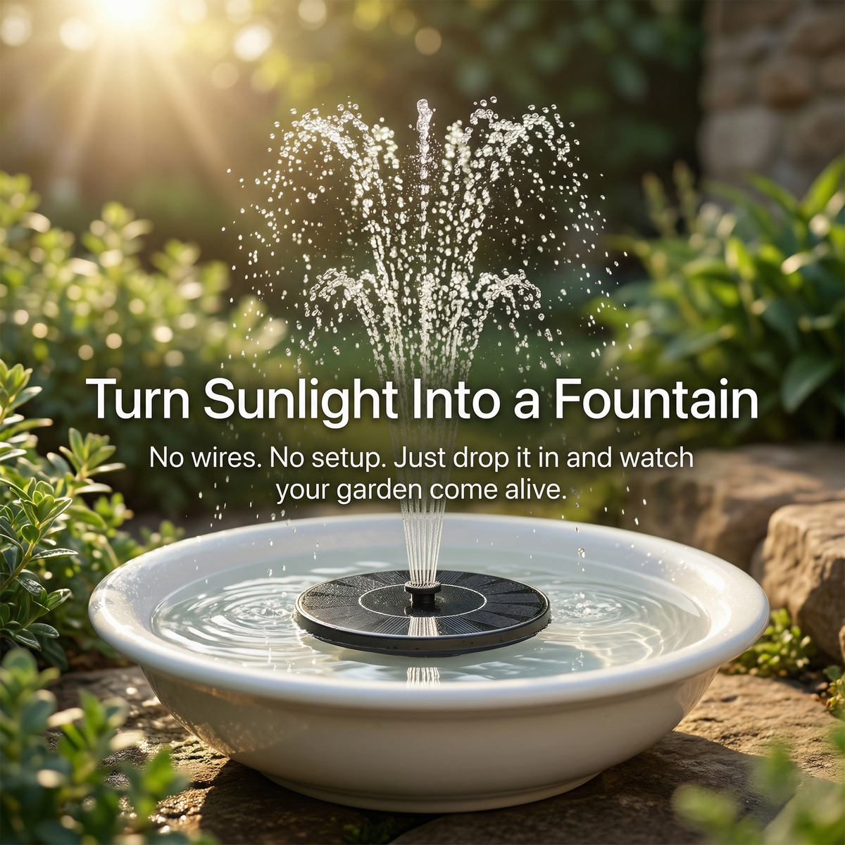 AquaFlow 8-in-1 Fountain Nozzle Kit – Adjustable Multi-Pattern Water Spray Attachment for Garden Fountains, Ponds & Outdoor Water Features