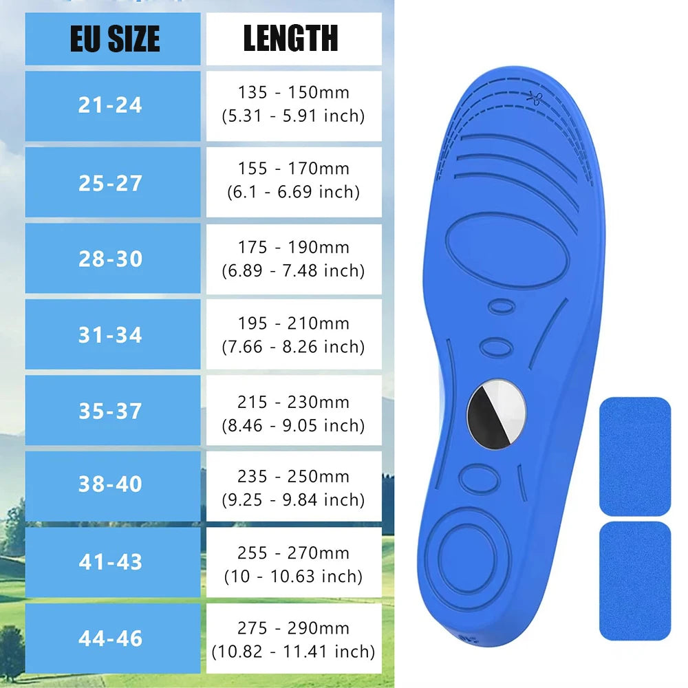 SafeStep™ AirTag Shoe Insoles – Hidden Protective AirTag Inserts for Kids & Seniors with Comfortable Secure Fit for Everyday Footwear